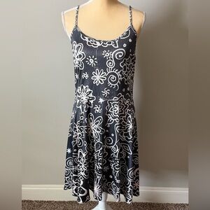 Black and White Floral Dress